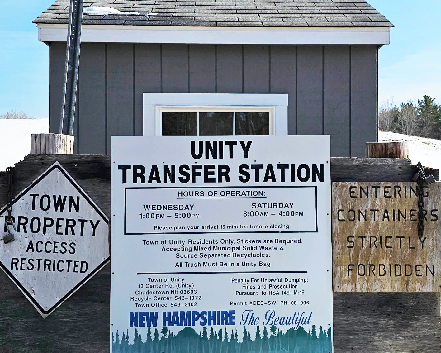 Town of Unity NH Transfer Station